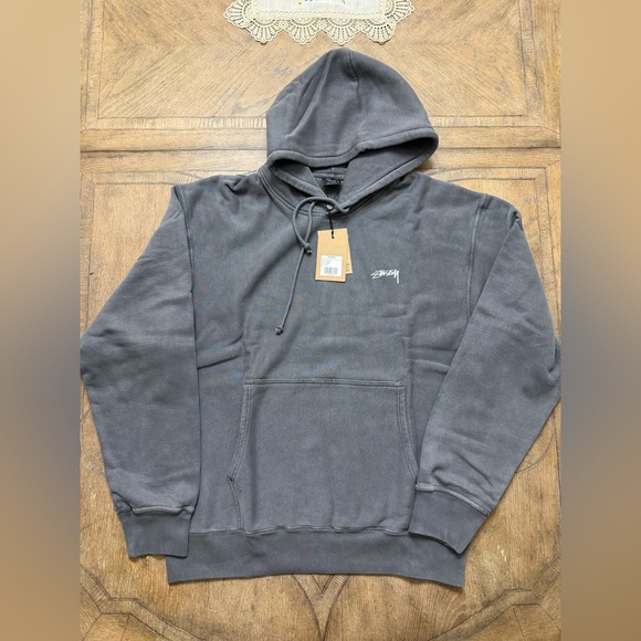 Stussy Smooth Stock Pigment Dyed Hoodie Stussy Smooth Stock Pigment Dyed Hoodie